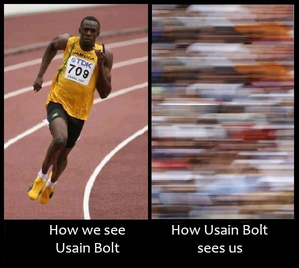 Usain Bolt is fast!