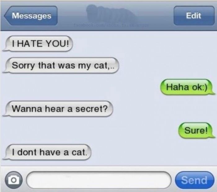 I hate you!