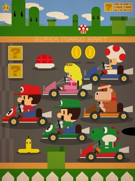 Mario Kart 2D