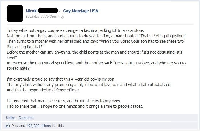 It's not disgusting, it's love!