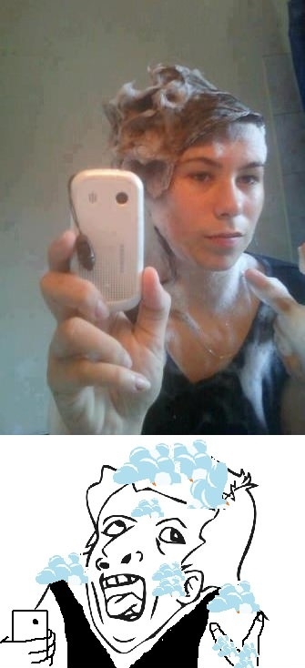 And then she slipped