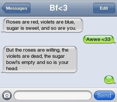 Roses are red..