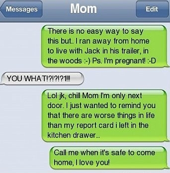 Smart kid! Just kidding!