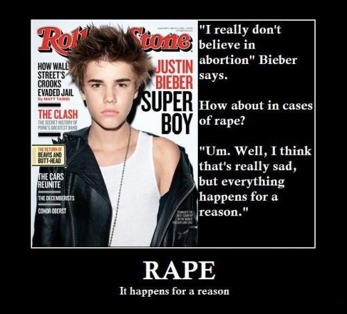 Justin Bieber on ethical issues