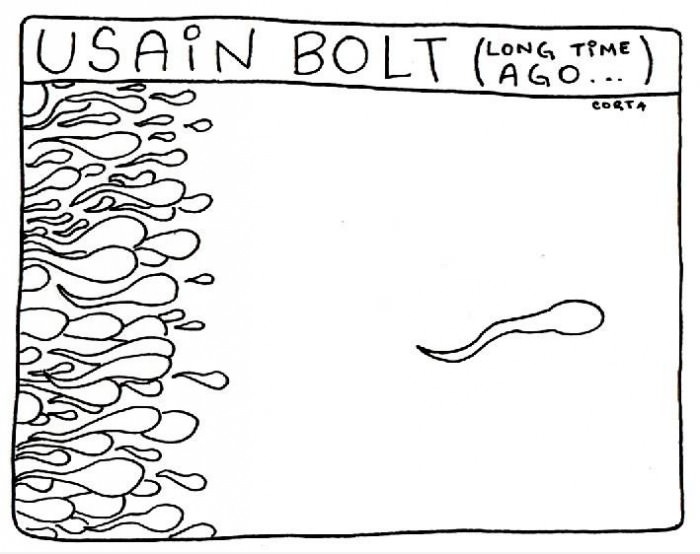 Usain Bolt's first race