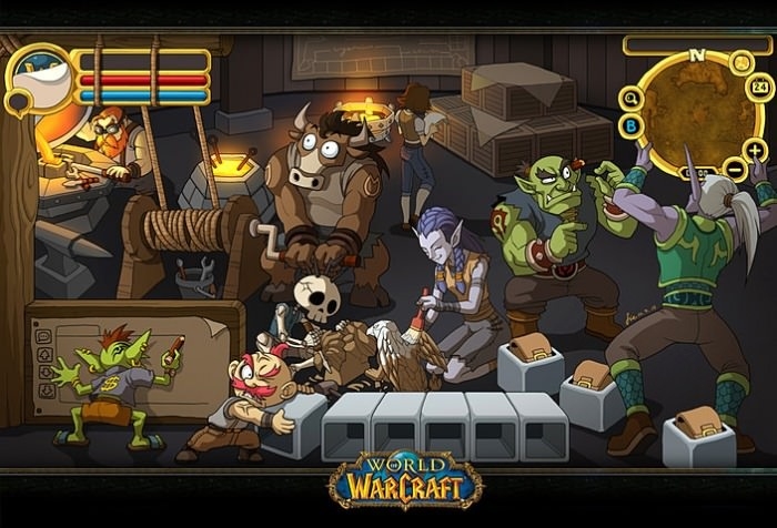 Behind the loading screen