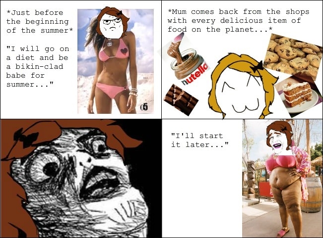 I'll start the diet later