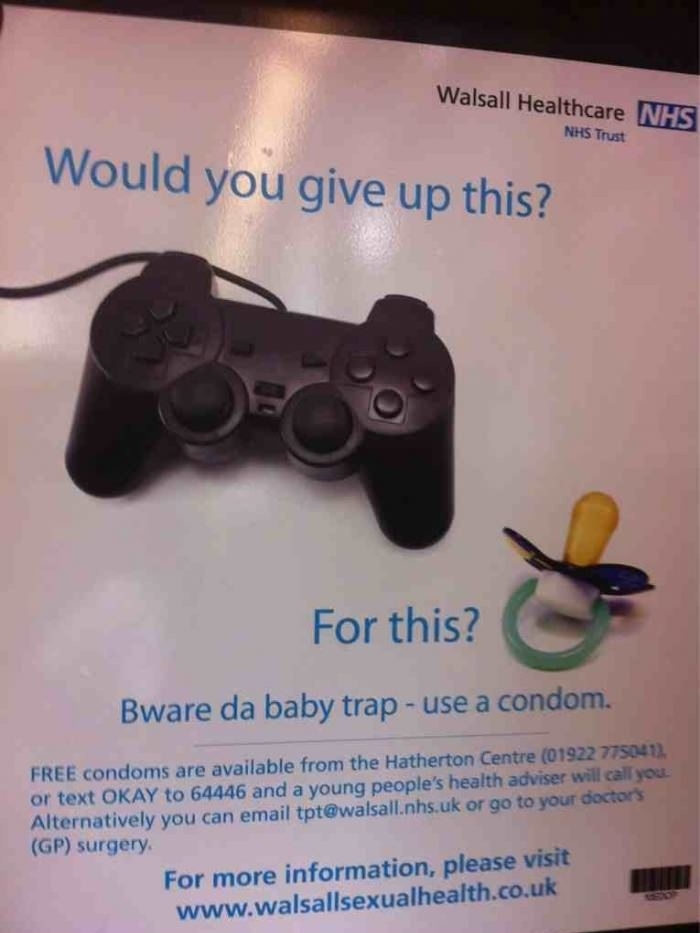 Ad promoting safe s3x