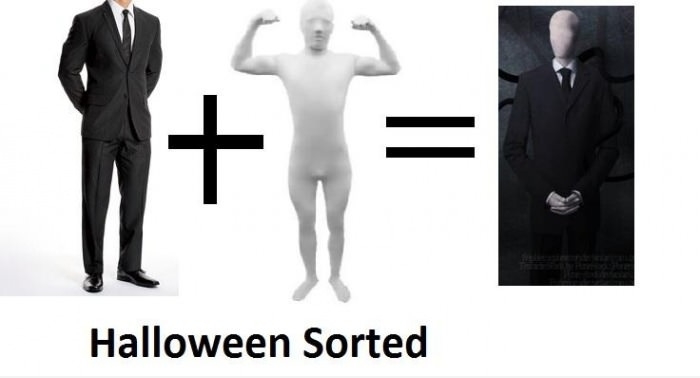 Halloween costume sorted