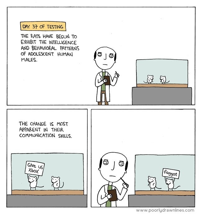 When you test on animals