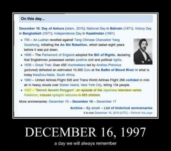 Never to be forgotten