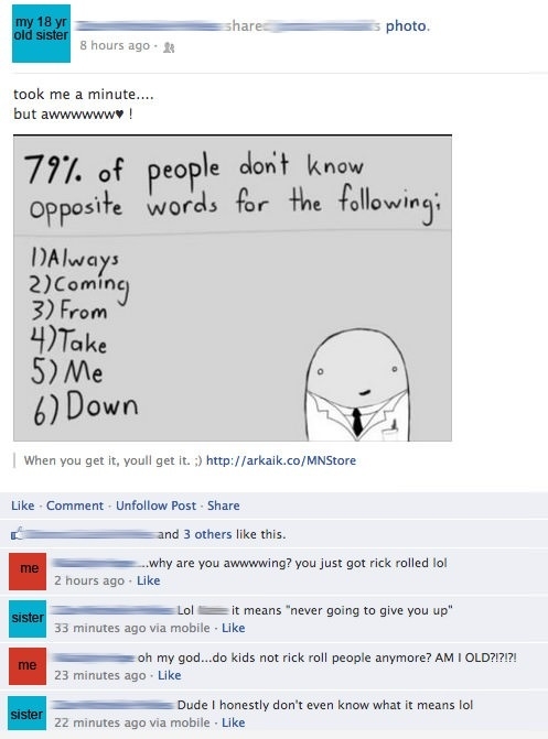 You just got..