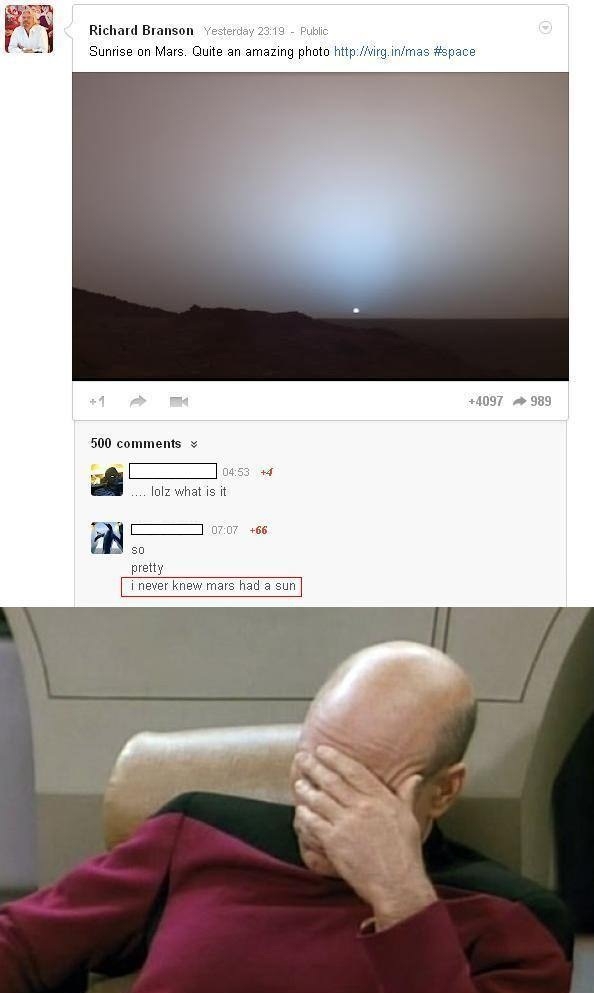 Mars has a sun