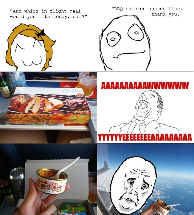 Airline food rage