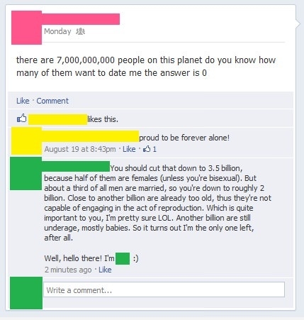 Facebook pickup artist
