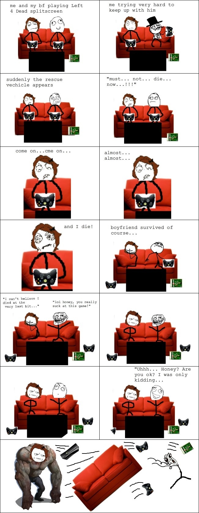 When bf & gf play games