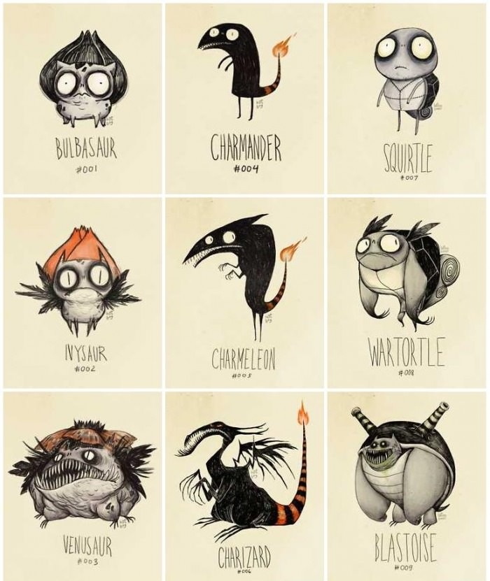 Tim Burton inspired Pokemon