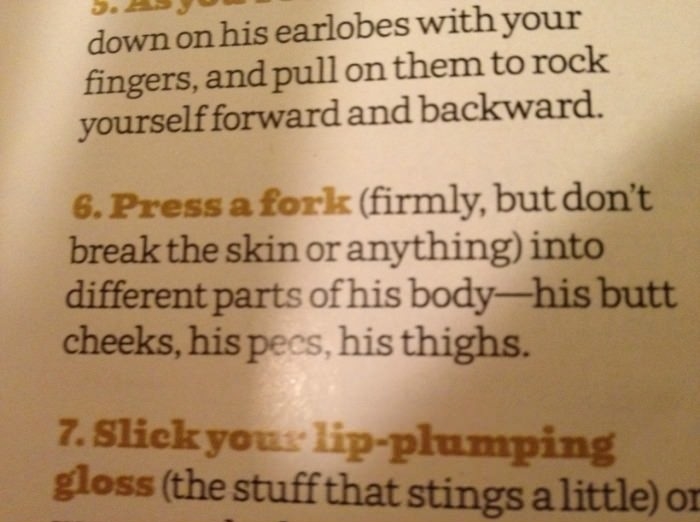 Wtf are these s3x tips?!