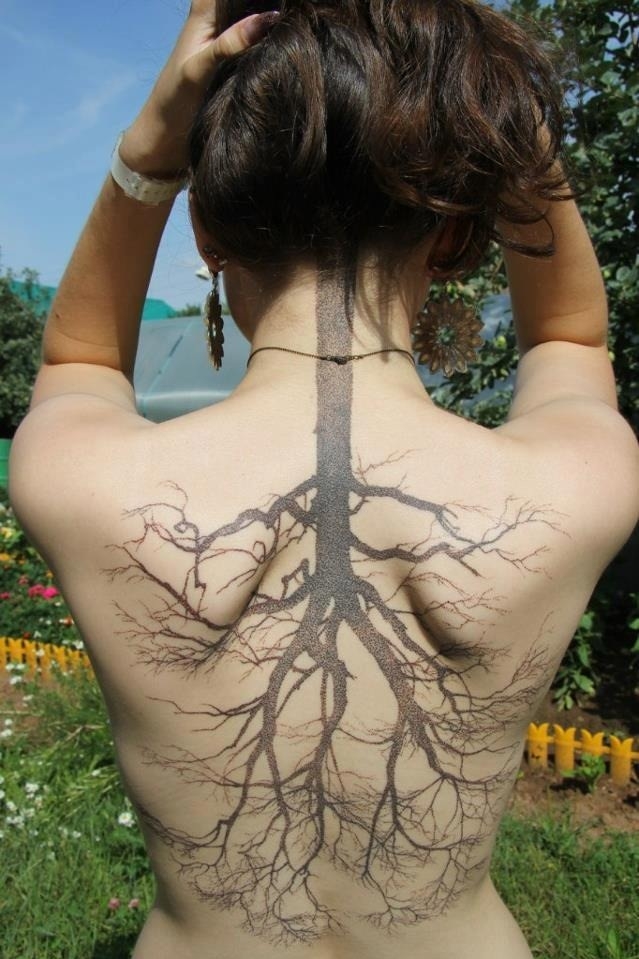 Awesome Root Tattoo