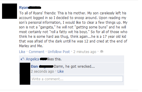 Kid got owned