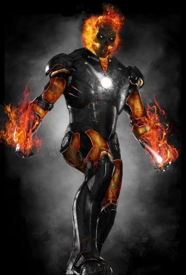 Ironman/Ghost Rider Fusion