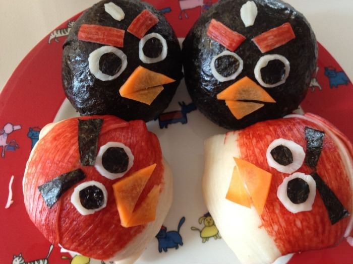 Angry Bird Rice Roll