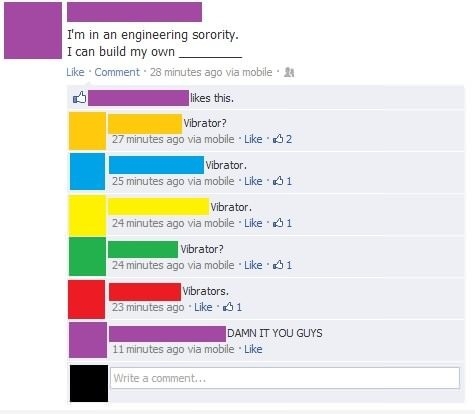 She set herself up for that!