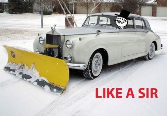 Shovelling the snow