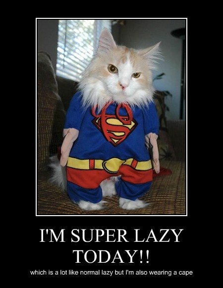I'm super lazy today!