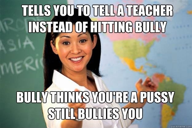 Bullies: Teacher Logic