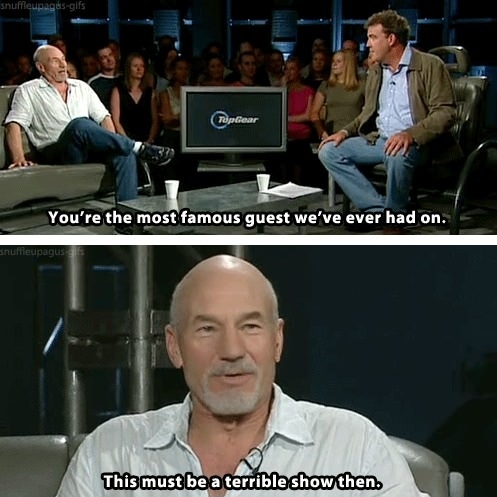 Sir Patrick on Top Gear