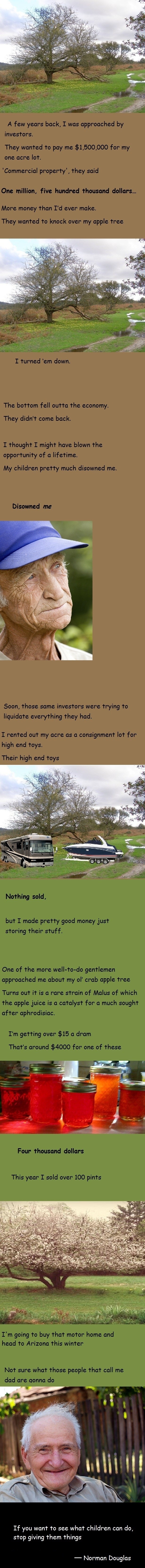 Till the old man croaks