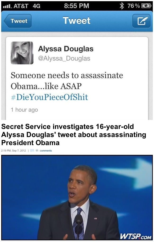 Be careful what you tweet