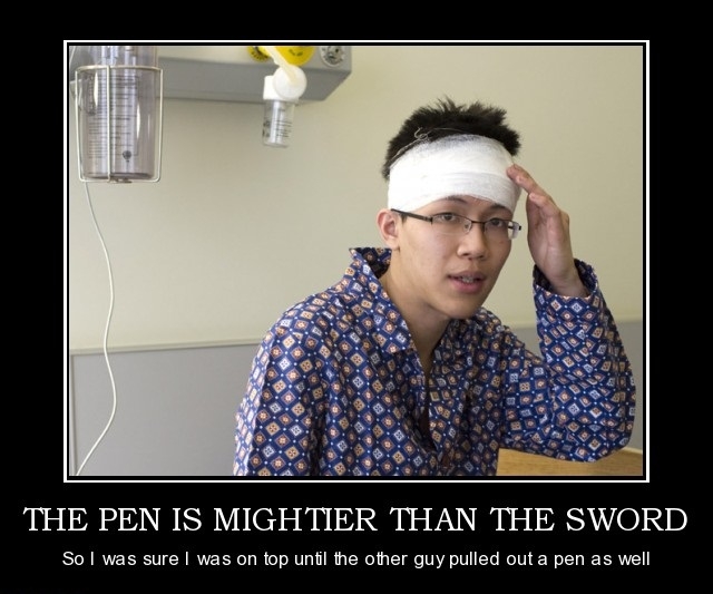 The pen is mightier