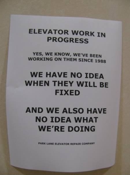 Honest elevator company