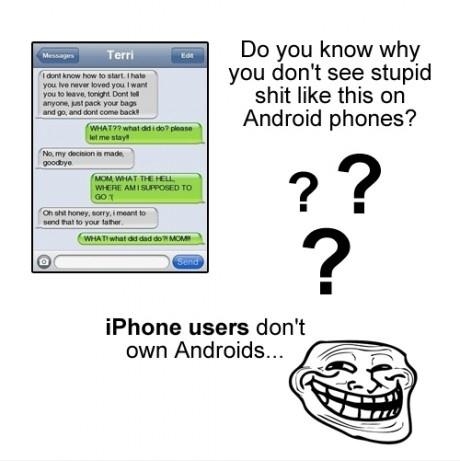 iPhone users are stupid