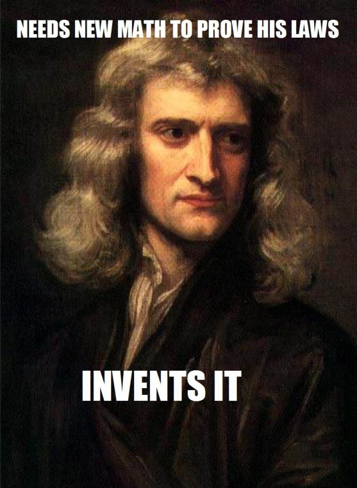 Newton being Newton
