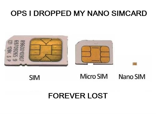Dropped my nano sim card