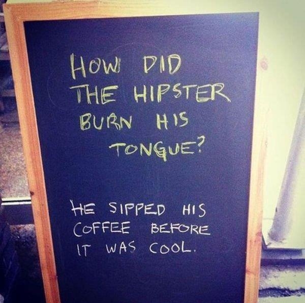 Coffee shop sign