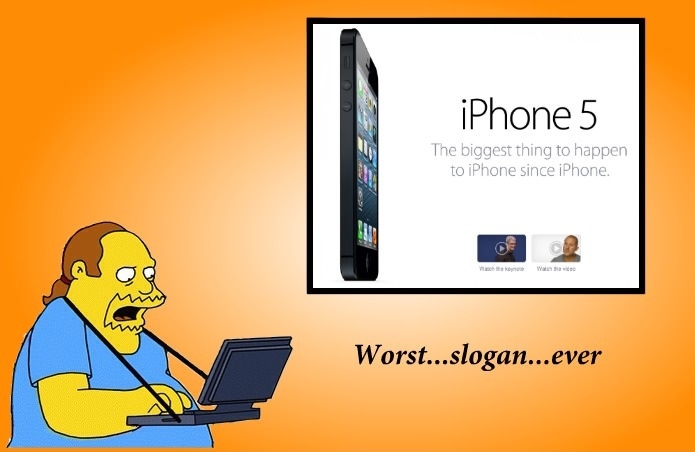 Comic Book Guy on iPhone 5