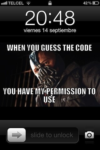 Guess the code, Batman