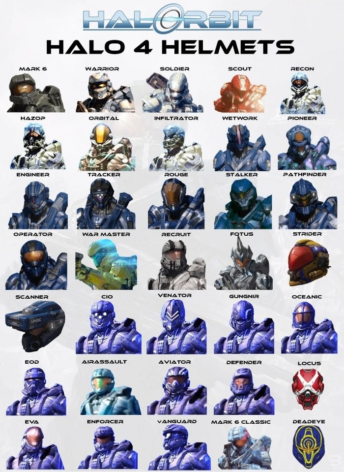 Halo 4 Helmets