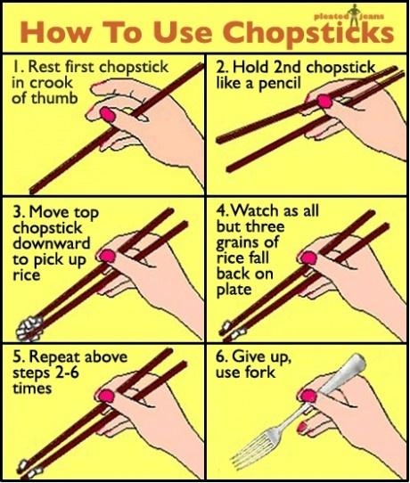 How to use chopsticks