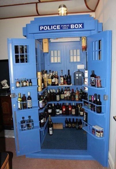 Tardis Alcohol Cabinet