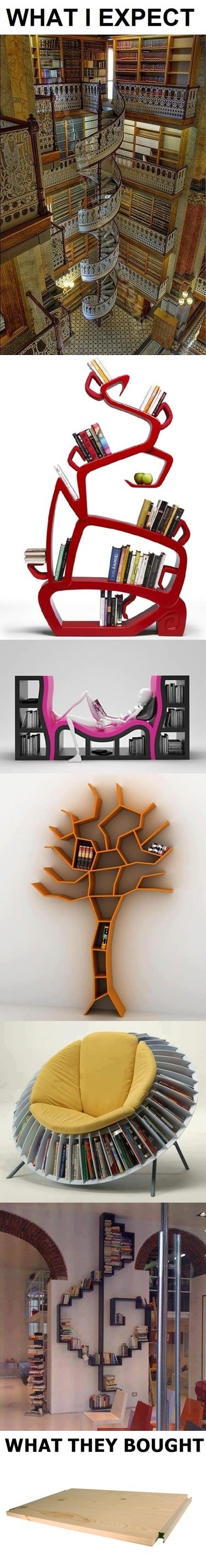 Buying a new bookshelf
