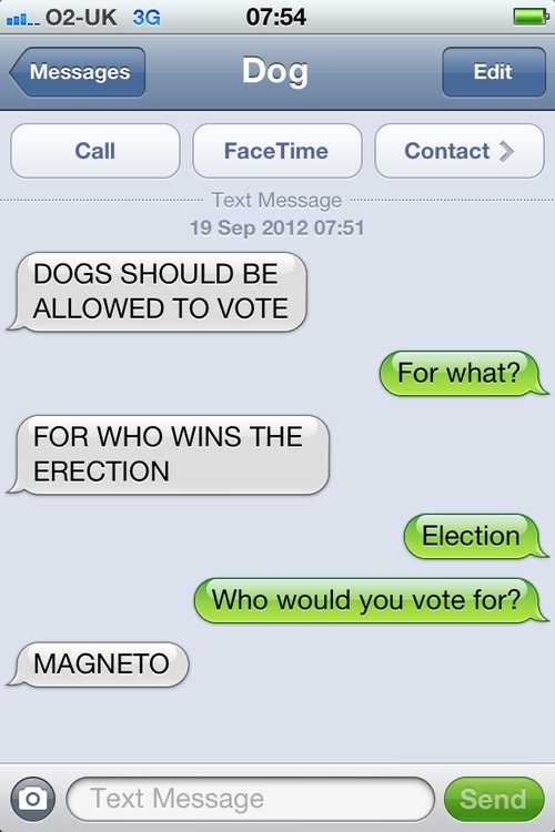 Dogs should vote