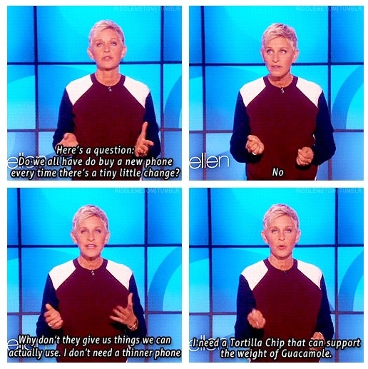 Ellen speaks the truth