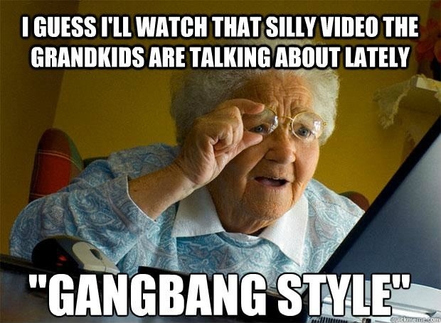 Grandma on the internet