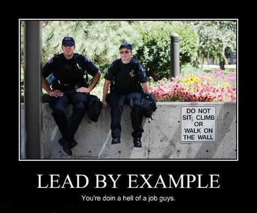 Lead by example