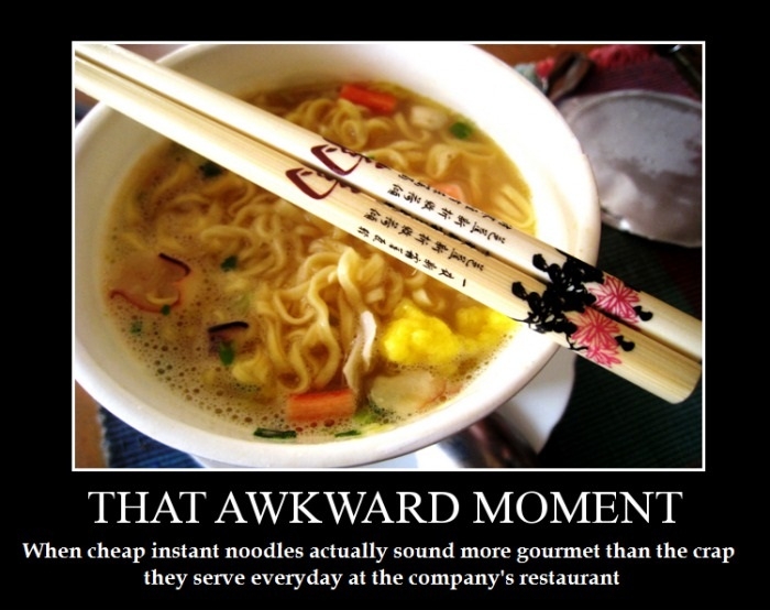 That awkward moment